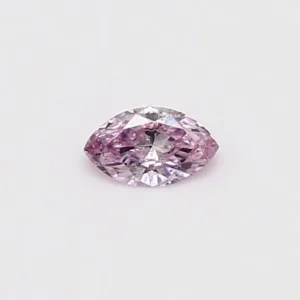 0.19 Carat Marquise Fancy Intense Purple Pink I1 Natural Diamond