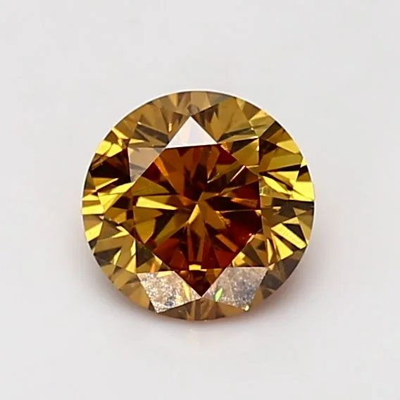 1 Carat Round Fancy Deep Yellow SI2 Natural Diamond 1 1 Carat Round Fancy Deep Yellow SI2 Natural Diamond