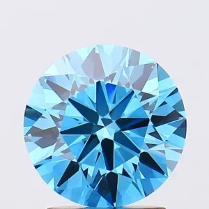 1.89 Carat Round Fancy Vivid Blue VS1 Lab Diamond
