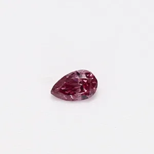 0.06 Carat Pear Fancy Vivid Pink I1 Natural Diamond
