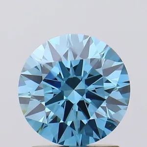 1.56 Carat Round Fancy Vivid Blue VS2 Lab Diamond