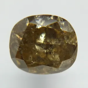 1.02 Carat Cushion Modified Fancy Yellow Natural Diamond