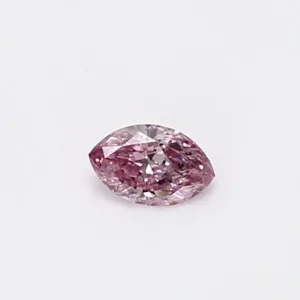 0.14 Carat Marquise Fancy Intense Pink I1 Natural Diamond