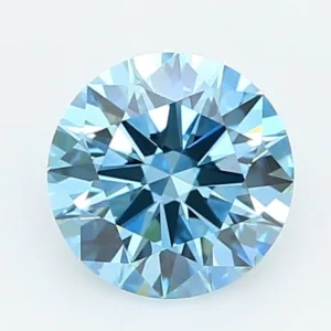 1.03 Carat Round Fancy Vivid Blue VVS2 Lab Diamond