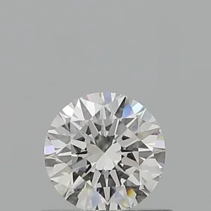 0.53 Carat Round F VVS1 Natural Diamond
