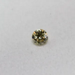 0.14 Carat Round Fancy Light Yellow SI1 Natural Diamond