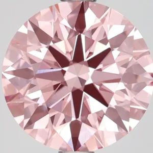 2.53 Carat Round Fancy Vivid Pink VS1 Lab Diamond