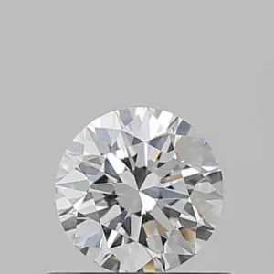 0.55 Carat Round D VVS2 Natural Diamond