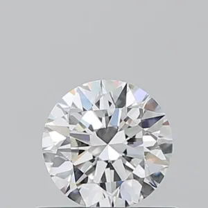 0.58 Carat Round F IF Natural Diamond