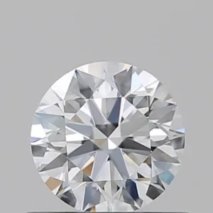0.58 Carat Round D VVS2 Natural Diamond