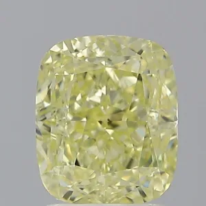 2.01 Carat Cushion Modified Fancy Yellow VS1 Natural Diamond