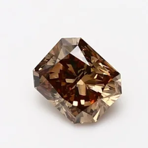 1.01 Carat Radiant Fancy Dark Brown SI1 Natural Diamond