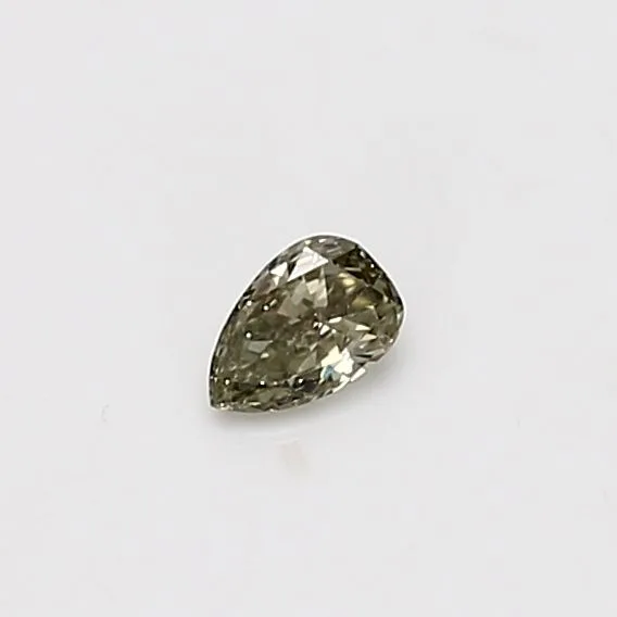 0.11 Carat Pear Fancy Green Natural Diamond 1 0.11 Carat Pear Fancy Green Natural Diamond