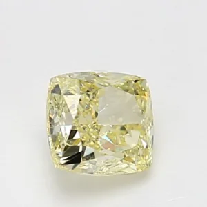 1.21 Carat Cushion Modified Fancy Light Yellow VS1 Natural Diamond
