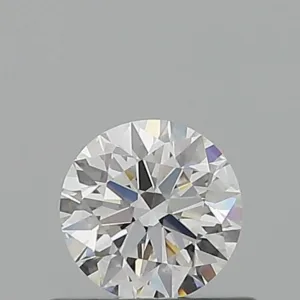 0.52 Carat Round D VVS2 Natural Diamond