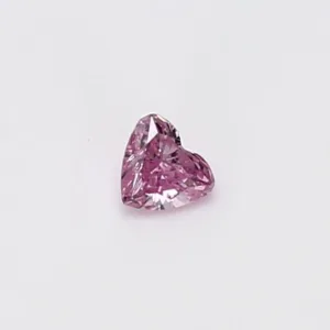 0.12 Carat Heart Fancy Vivid Purple Pink VS2 Natural Diamond