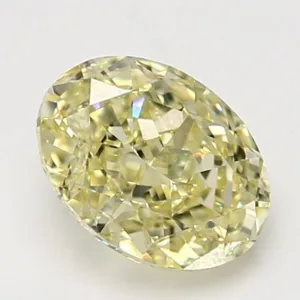 2.51 Carat Oval Fancy Light Yellow VS2 Natural Diamond