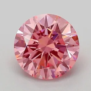 1.05 Carat Round Fancy Vivid Pink VS1 Lab Diamond