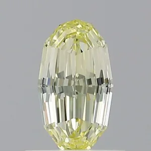 0.73 Carat Oval Fancy Yellow VS1 Natural Diamond
