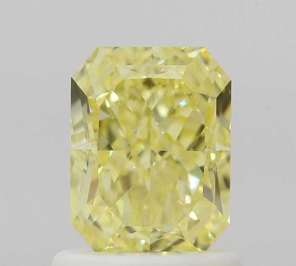 1.02 Carat Radiant Fancy Intense Yellow VS1 Natural Diamond 1 1.02 Carat Radiant Fancy Intense Yellow VS1 Natural Diamond