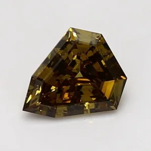 1.05 Carat Shield Fancy Deep Yellow SI2 Natural Diamond