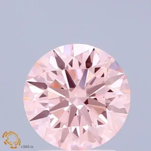 1.55 Carat Round Fancy Vivid Pink VS2 Lab Diamond
