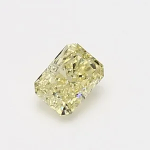 0.5 Carat Radiant Fancy Yellow SI1 Natural Diamond