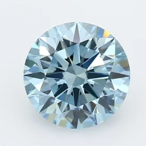 1.79 Carat Round Fancy Vivid Blue VVS2 Lab Diamond