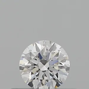 0.3 Carat Round D VVS1 Natural Diamond