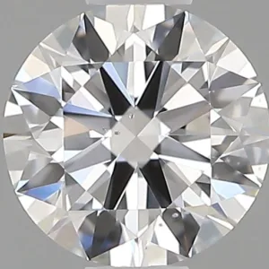 0.47 Carat Round D SI1 Natural Diamond
