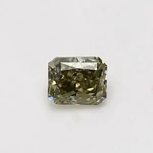 0.39 Carat Radiant Fancy Deep Yellow I1 Natural Diamond