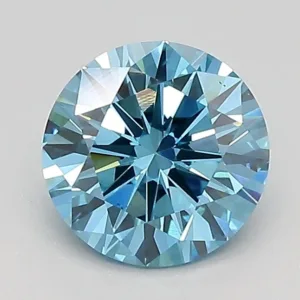 1.18 Carat Round Fancy Vivid Blue VS1 Lab Diamond