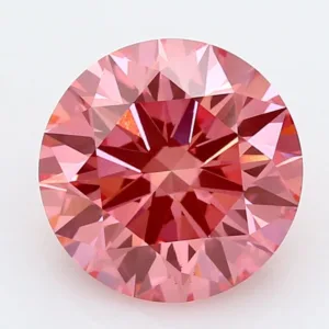 4.08 Carat Round Fancy Vivid Pink VS1 Lab Diamond