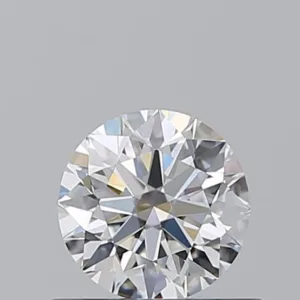 0.57 Carat Round D VVS1 Natural Diamond