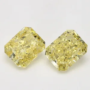 2.01 Carat Radiant Fancy Intense Yellow VS2 Natural Diamond