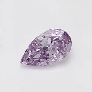 0.49 Carat Pear Fancy Intense Purple SI2 Natural Diamond