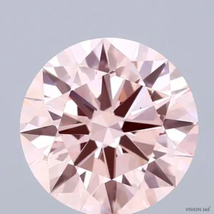 3.11 Carat Round Fancy Pink VS1 Lab Diamond