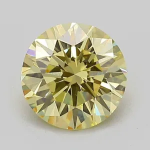 1.02 Carat Round Fancy Intense Yellow VS1 Lab Diamond