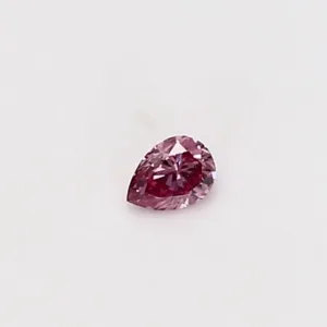 0.07 Carat Pear Fancy Vivid Pink VS2 Natural Diamond