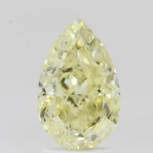 2.52 Carat Pear Fancy Light Yellow VS1 Natural Diamond