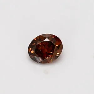 0.22 Carat Oval Fancy Deep Brown SI2 Natural Diamond