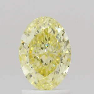 2 Carat Oval Fancy Yellow VVS2 Natural Diamond