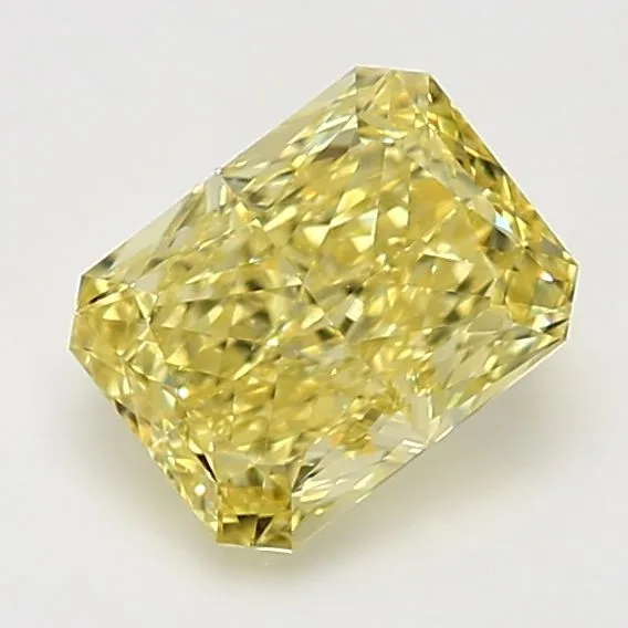 2.02 Carat Radiant Fancy Intense Yellow VS2 Natural Diamond 1 2.02 Carat Radiant Fancy Intense Yellow VS2 Natural Diamond