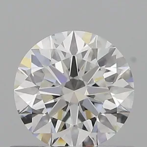 0.6 Carat Round D VVS2 Natural Diamond