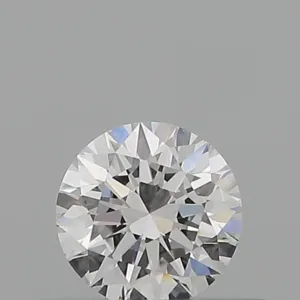 0.32 Carat Round D VVS2 Natural Diamond