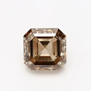 1.01 Carat Asscher Fancy Yellow Brown VS1 Natural Diamond