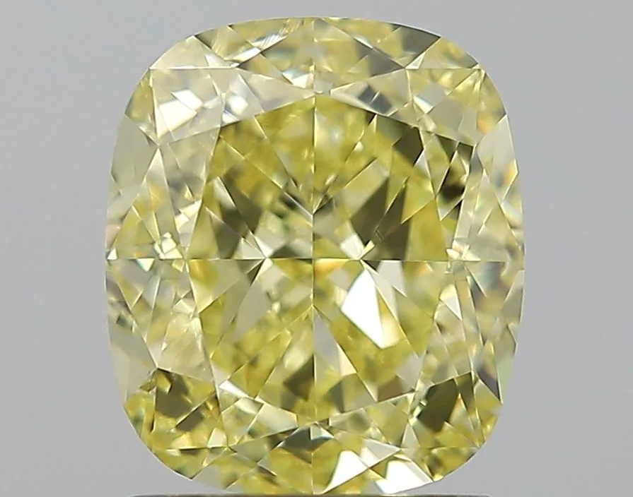 2 Carat Cushion Modified Fancy Intense Yellow VVS1 Natural Diamond 1 2 Carat Cushion Modified Fancy Intense Yellow VVS1 Natural Diamond