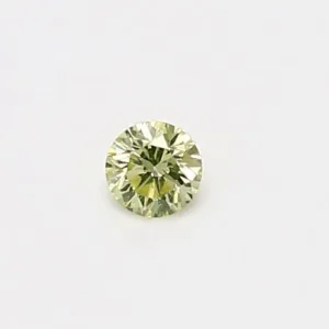 0.13 Carat Round Fancy Light Yellow VS2 Natural Diamond