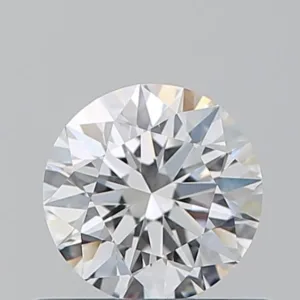 0.6 Carat Round D VVS2 Natural Diamond