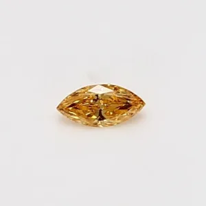 0.11 Carat Marquise Fancy Intense Orange Yellow Natural Diamond